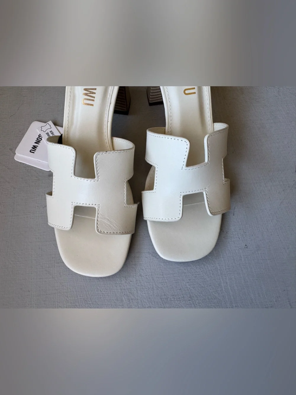 NWT Jason Wu Genuine Leather Block Heel Sandals